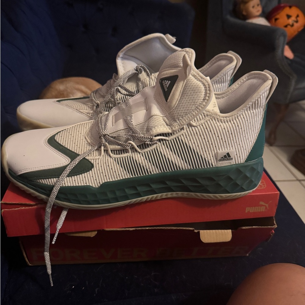 Adidas Pro Boost Low Basketball Shoes in White